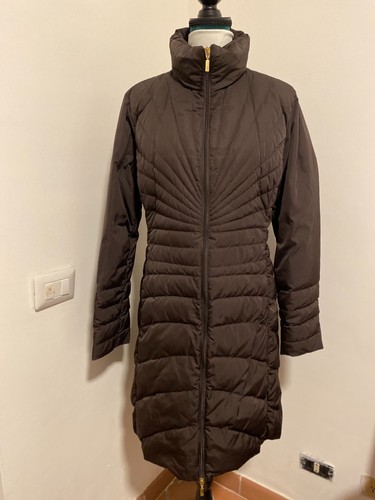 Moncler piumino lungo - piumino, marrone